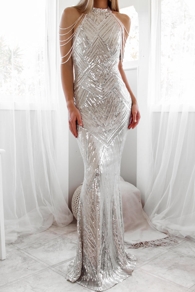 Nicoletta Sequin Gown