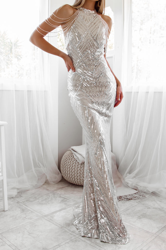 Nicoletta Sequin Gown