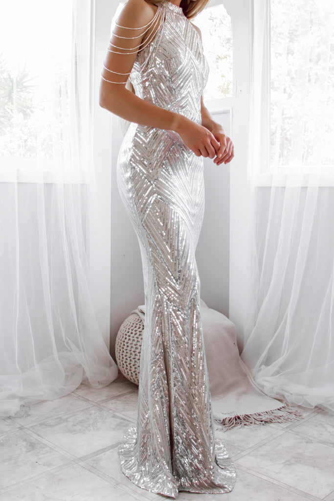 Nicoletta Sequin Gown