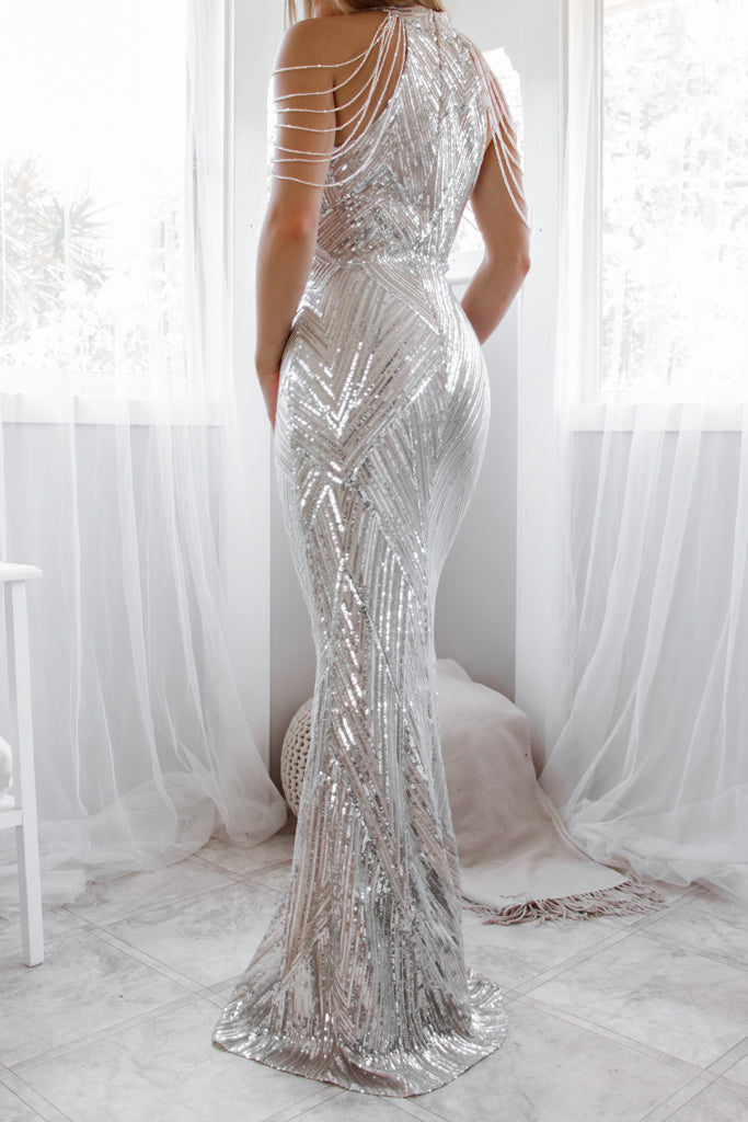 Nicoletta Sequin Gown