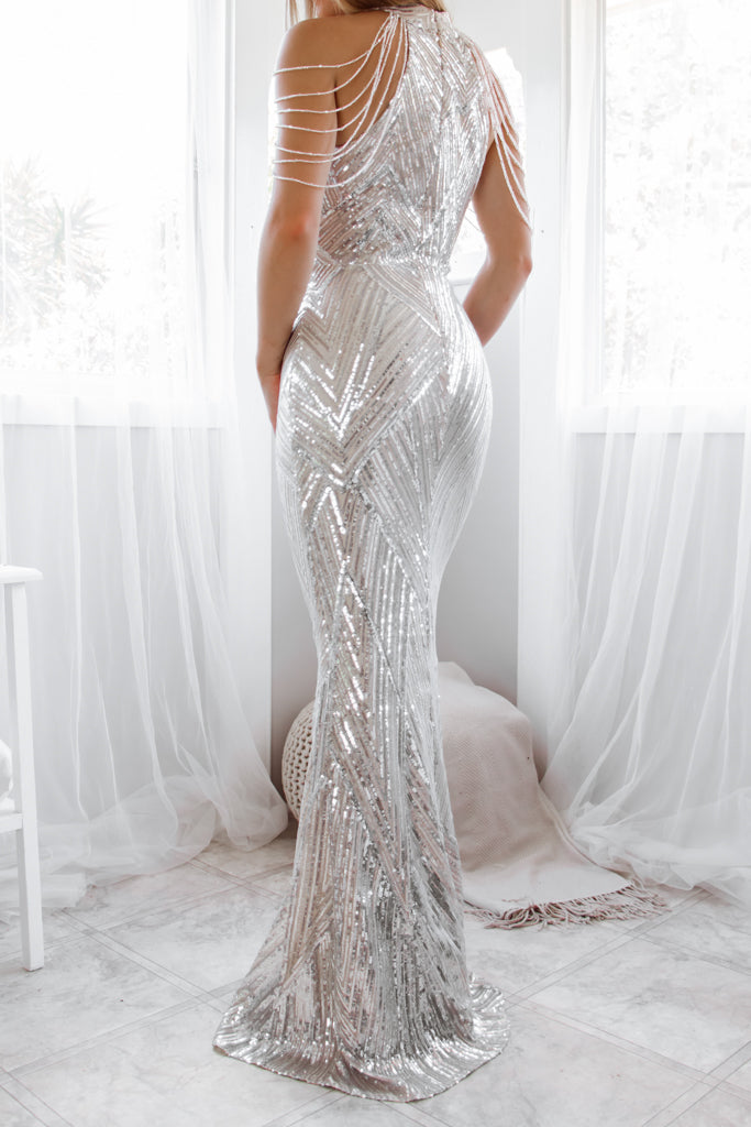 Nicoletta Sequin Gown